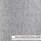 Gray Drum Lamp Shades Set of 2 Medium 13" Top x 13" Bottom x 10" High - Image 2