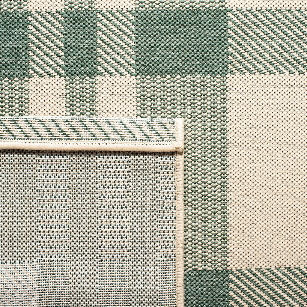 safavieh courtyard outdoor runner rug 2'3"x6'7", green &, side view
